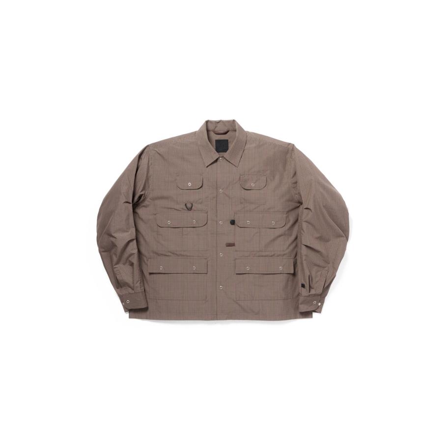 TECH MULTI FISHING POCKET SHIRT L/S - BROWN GRAY (BE-85026) DAIWA PIER39(ダイワ ピア39) | DAIWA PIER39 | 05