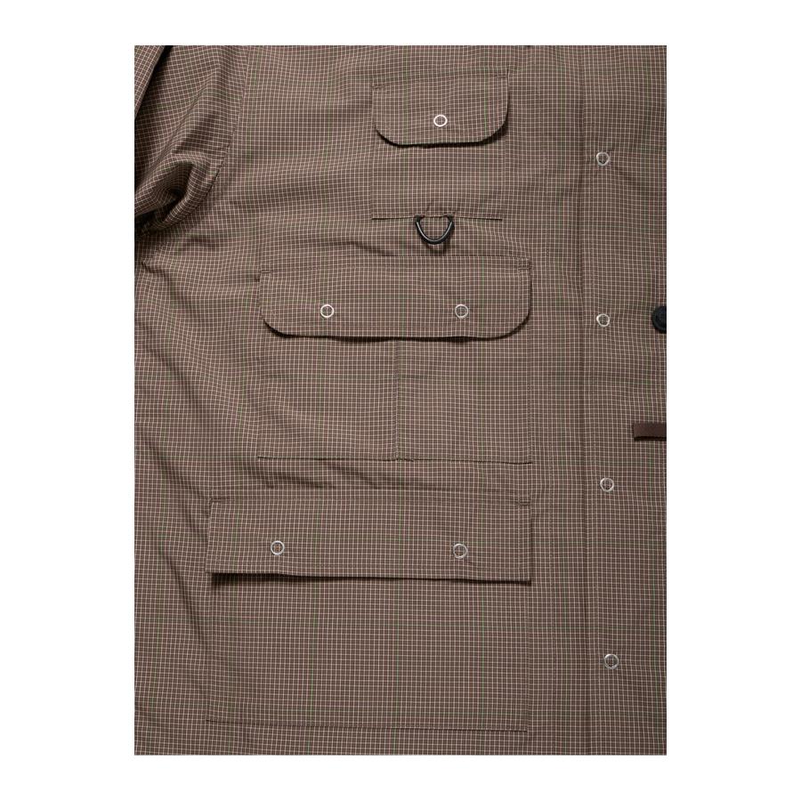 TECH MULTI FISHING POCKET SHIRT L/S - BROWN GRAY (BE-85026) DAIWA PIER39(ダイワ ピア39) | DAIWA PIER39 | 08