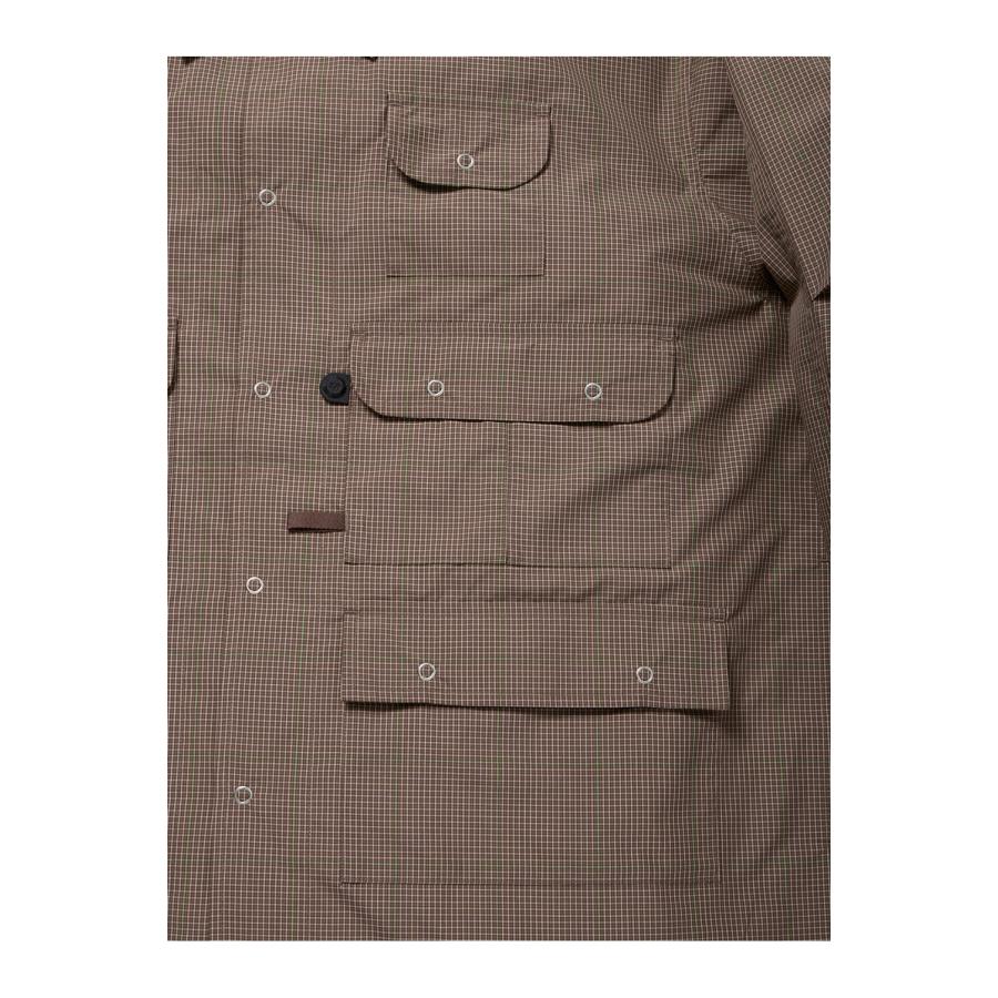 TECH MULTI FISHING POCKET SHIRT L/S - BROWN GRAY (BE-85026) DAIWA PIER39(ダイワ ピア39) | DAIWA PIER39 | 09