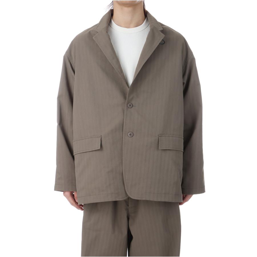 TECH LOOSE 2B JACKET HERRINGBONE - SAGE GRAY (BJ-51026) DAIWA PIER39(ダイワ ピア39) | DAIWA PIER39