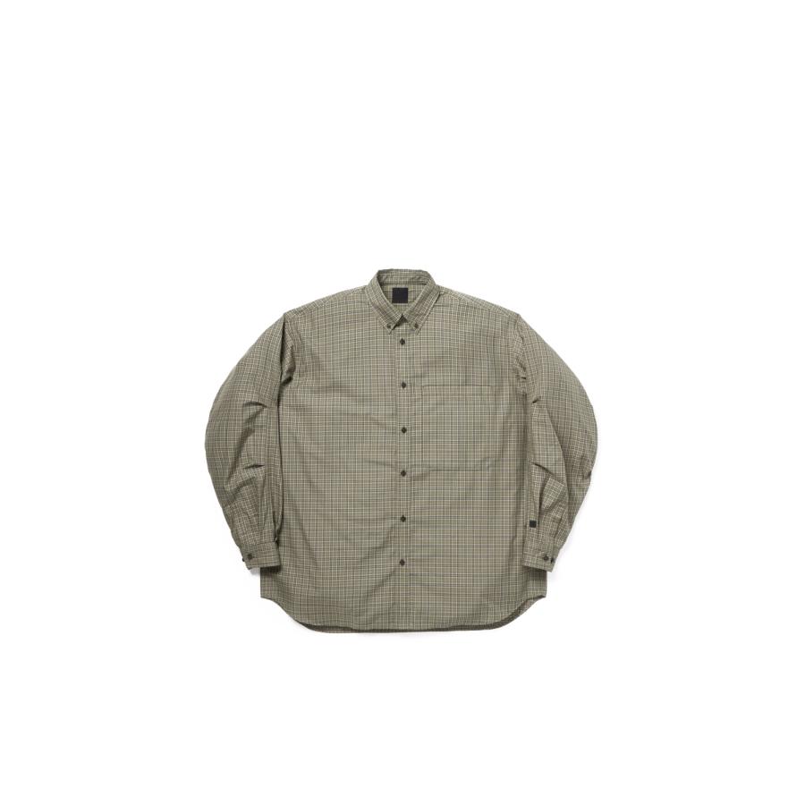TECH BUTTON DOWN SHIRT L/S GREN PLAID - SAGE GRAY (BE-80026) DAIWA PIER39(ダイワ ピア39) | DAIWA PIER39