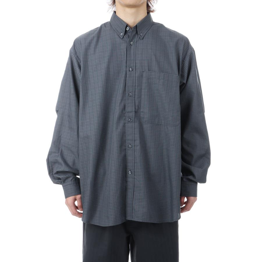 TECH BUTTON DOWN SHIRT L/S GREN PLAID - SAGE GRAY (BE-80026) DAIWA PIER39(ダイワ ピア39) | DAIWA PIER39 | 01