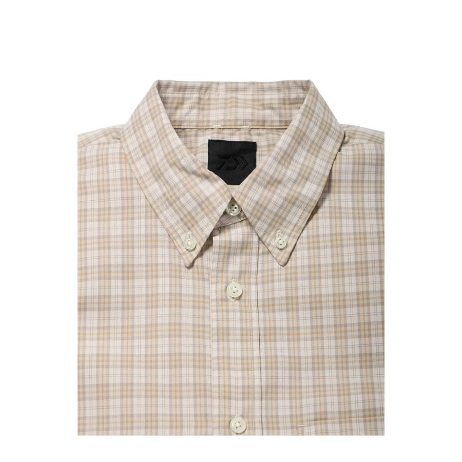 未使用 DAIWA PIER39 ダイワピア39 TECH BUTTON DOWN SHIRT L/S GREN PLAID BE-80026 テック ボタンダウンシャツ ECRU M  99001385 DAIWA PIER39（ダイワ ピア39） 【P10倍】TECH BUTTON DOWN SHIRT L/S