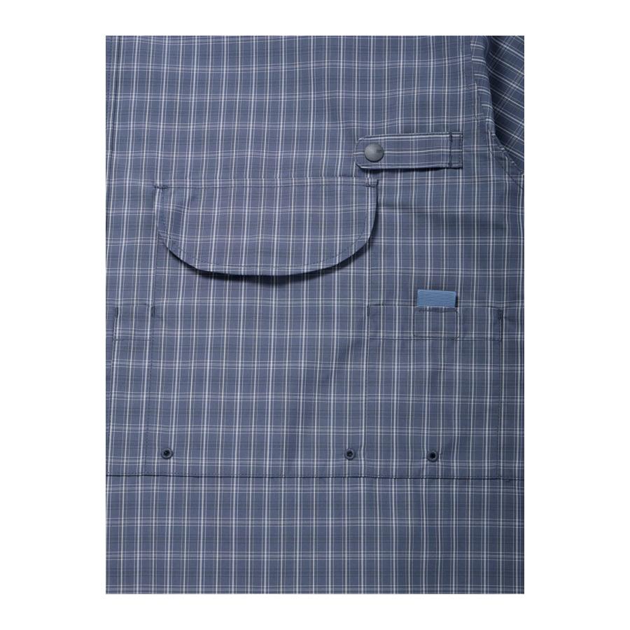 TECH FISHING SHIRT S/S SUMMER PLAID - SMOKE BLUE (BE-70026) DAIWA PIER39(ダイワ ピア39) | DAIWA PIER39 | 03
