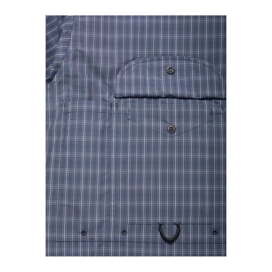 TECH FISHING SHIRT S/S SUMMER PLAID - SMOKE BLUE (BE-70026) DAIWA PIER39(ダイワ ピア39) | DAIWA PIER39 | 04