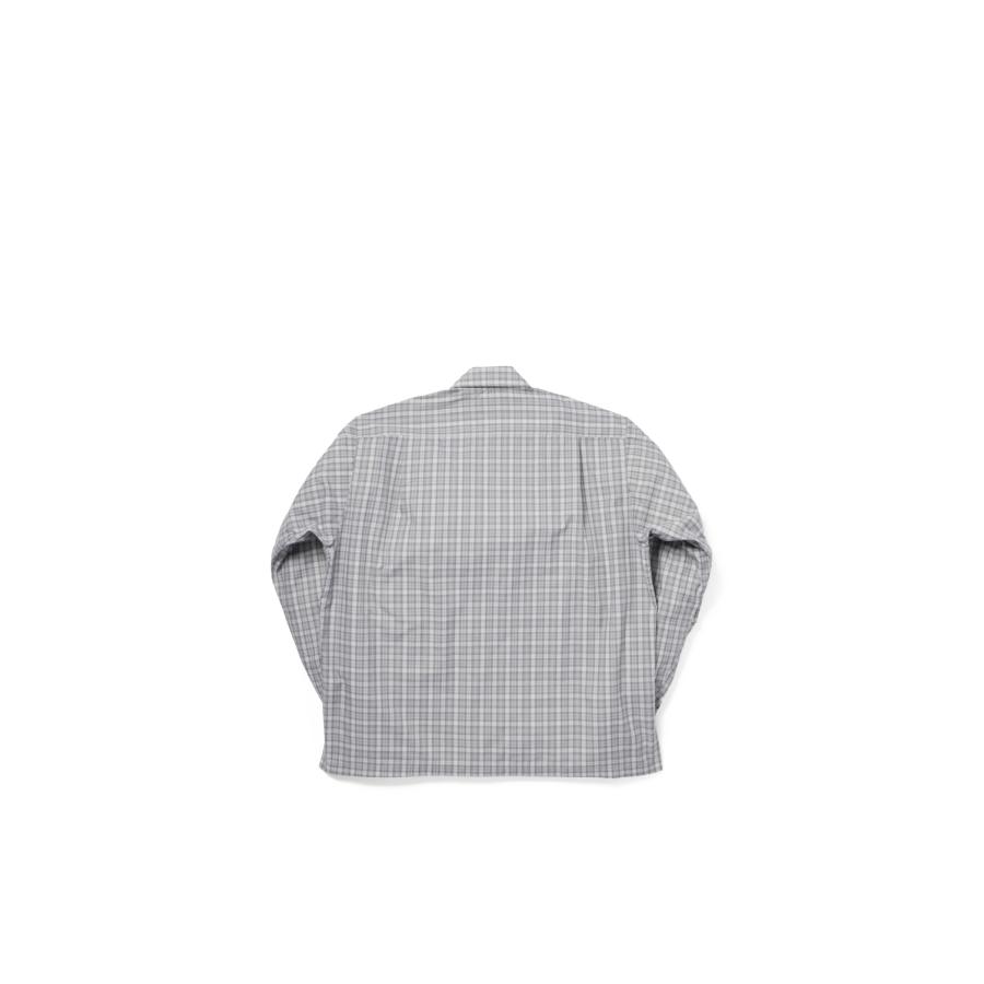 TECH SPORTS OPEN COLLAR SHIRT L/S GREN PLAID - LT.GRAY (BE-82026) DAIWA PIER39(ダイワ ピア39) | DAIWA PIER39 | 01