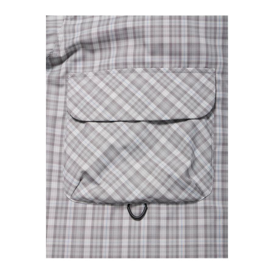 TECH SPORTS OPEN COLLAR SHIRT L/S GREN PLAID - LT.GRAY (BE-82026) DAIWA PIER39(ダイワ ピア39) | DAIWA PIER39 | 03