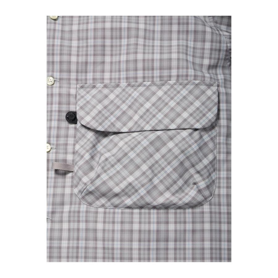 TECH SPORTS OPEN COLLAR SHIRT L/S GREN PLAID - LT.GRAY (BE-82026) DAIWA PIER39(ダイワ ピア39) | DAIWA PIER39 | 04