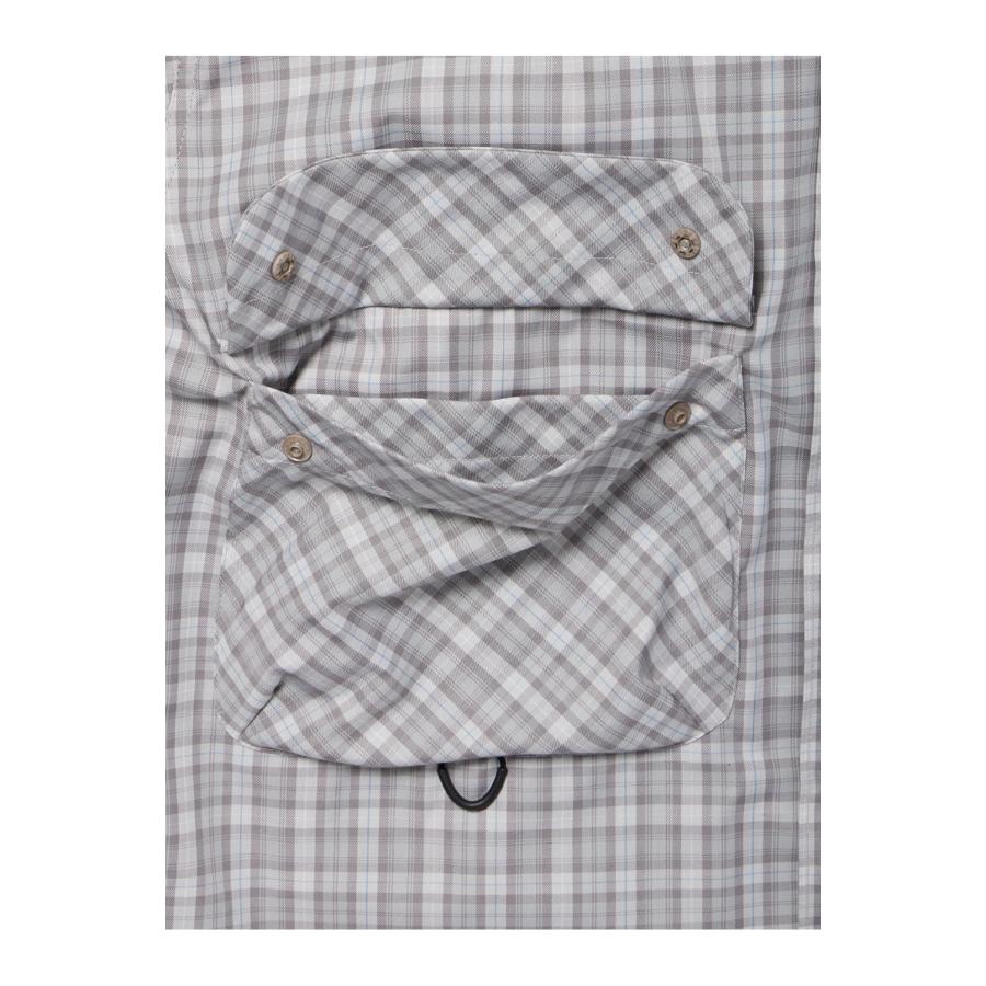 TECH SPORTS OPEN COLLAR SHIRT L/S GREN PLAID - LT.GRAY (BE-82026) DAIWA PIER39(ダイワ ピア39) | DAIWA PIER39 | 05