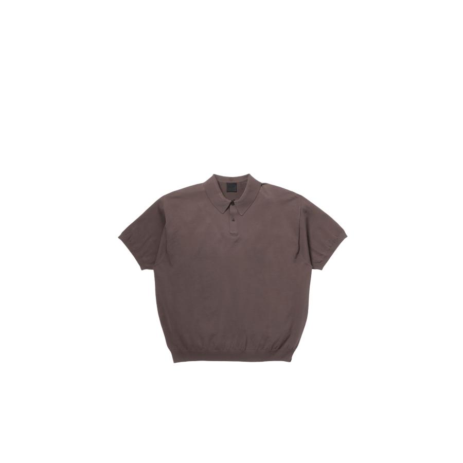 DAIWA PIER39（ダイワ ピア39） TECH KNIT POLO S/S - BROWN GRAY (BE