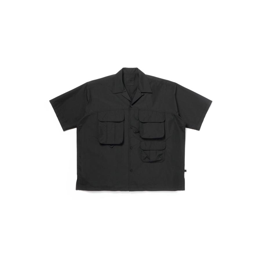 TECH MULTI TOOL POCKET SHIRT S/S SOLID - BLACK (BE-86026) DAIWA PIER39(ダイワ ピア39) | DAIWA PIER39