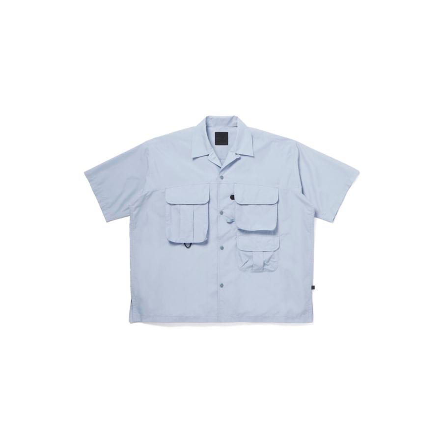 TECH MULTI TOOL POCKET SHIRT S/S SOLID - ICEBLUE (BE-86026) DAIWA PIER39(ダイワ ピア39) | DAIWA PIER39