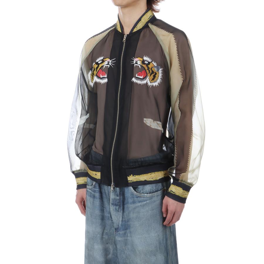 Skeleton Printed Souvenir Jacket - Black(Stripe) (26-1106) TOLQ(トルク) |  | 04