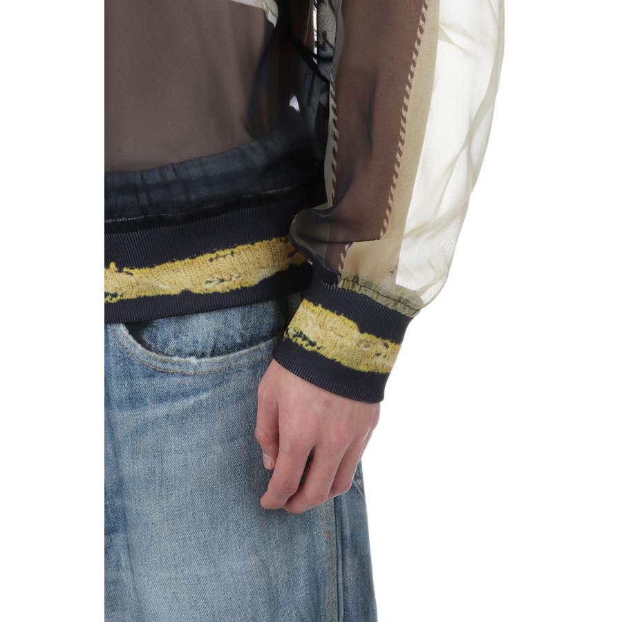 Skeleton Printed Souvenir Jacket - Black(Stripe) (26-1106) TOLQ(トルク) |  | 07