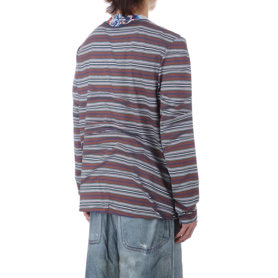 Printed Mock Neck T-shirts(L/S) - Brown (26-1204) TOLQ(トルク) |  | 05