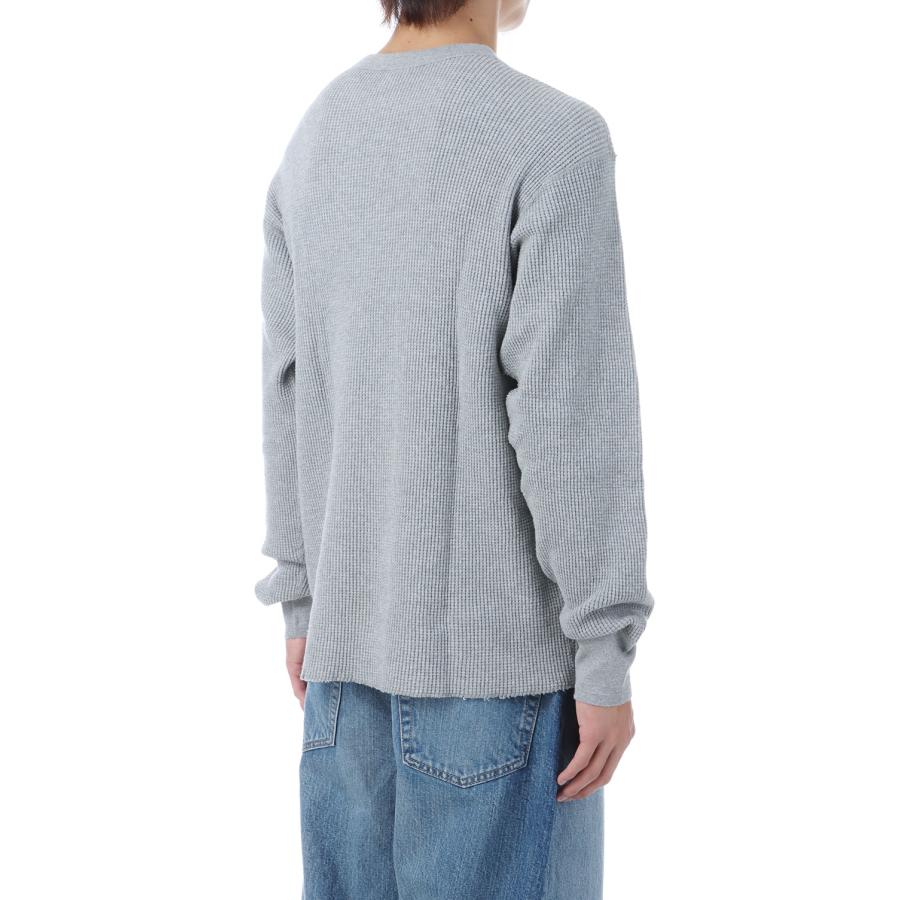 THERMAL KING WAFFLE CREW NECK L/S - HEATHE GRAY (#52017) Healthknit(ヘルスニット) |  | 02
