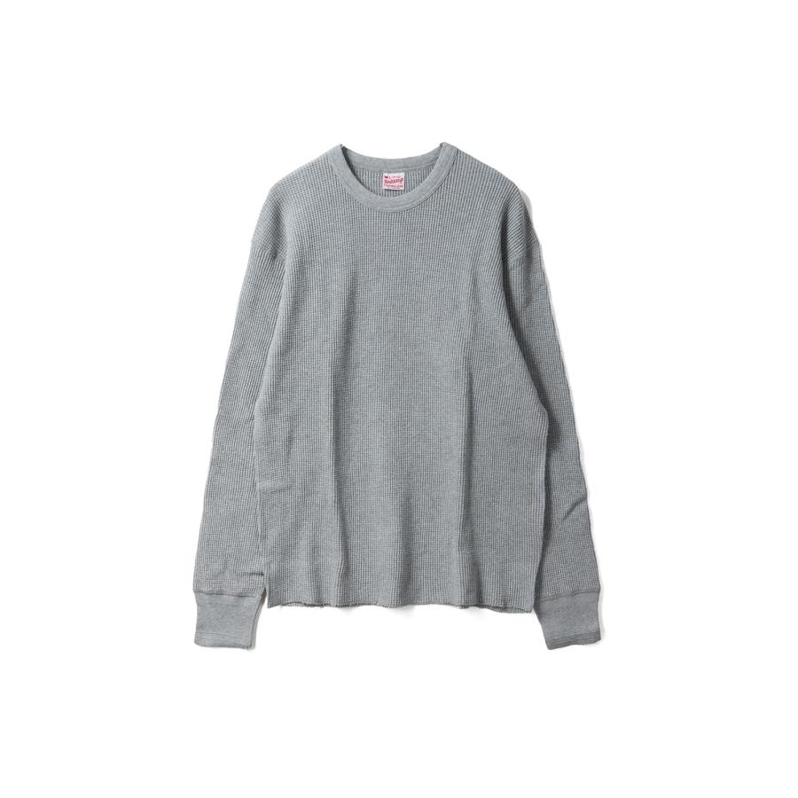 THERMAL KING WAFFLE CREW NECK L/S - HEATHE GRAY (#52017) Healthknit(ヘルスニット) |  | 05