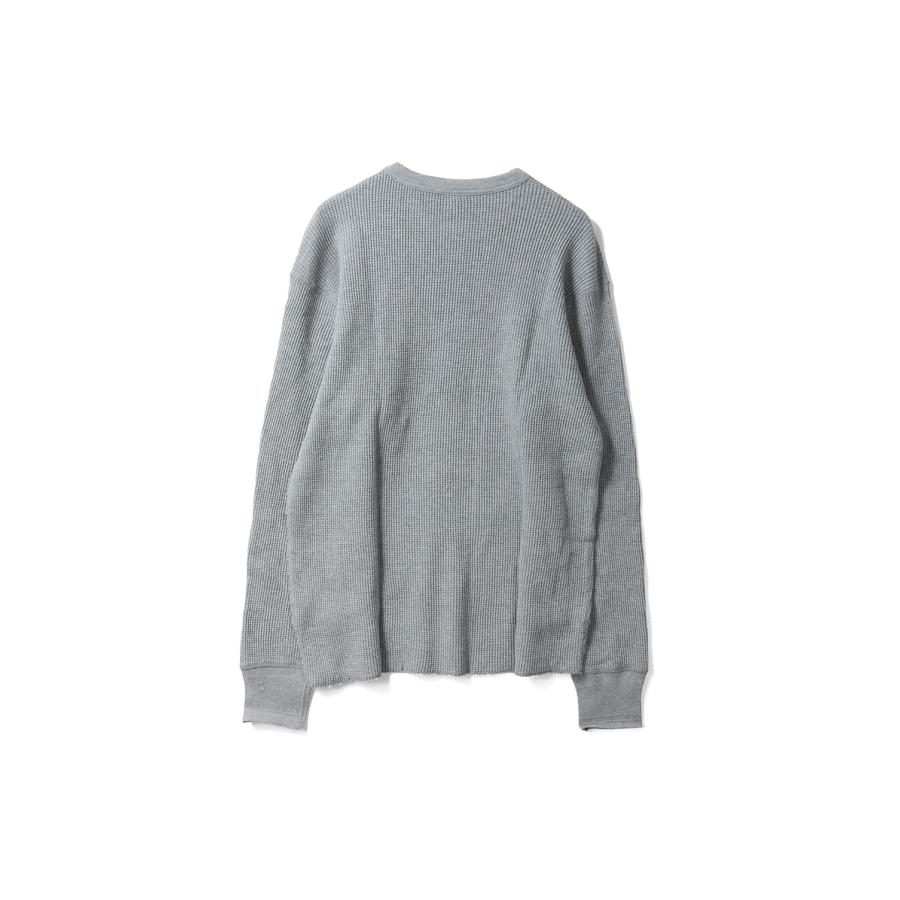 THERMAL KING WAFFLE CREW NECK L/S - HEATHE GRAY (#52017) Healthknit(ヘルスニット) |  | 06