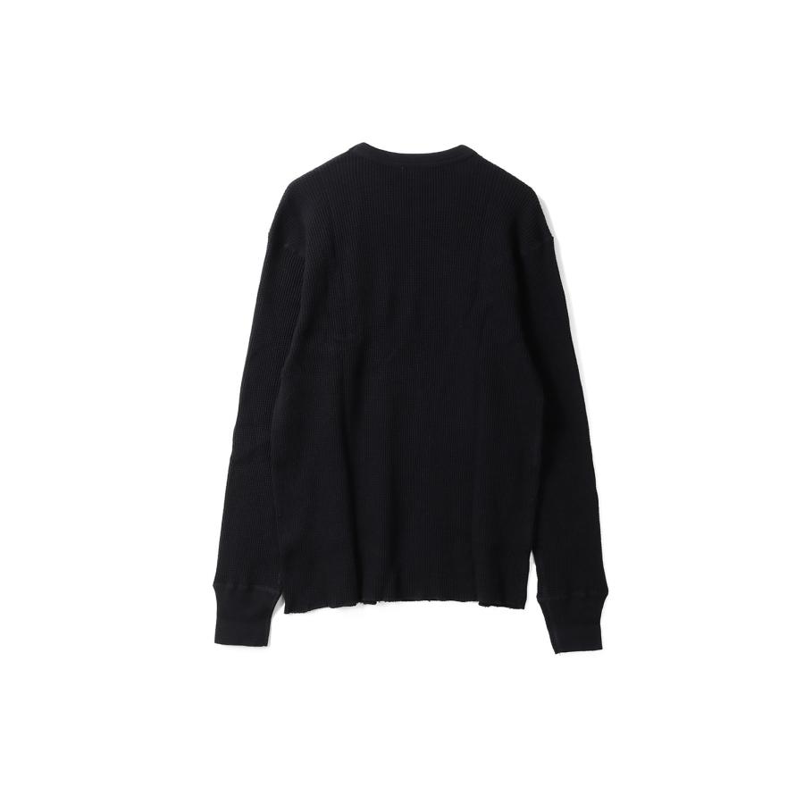 THERMAL KING WAFFLE CREW NECK L/S - BLACK (#52017) Healthknit(ヘルスニット) |  | 06
