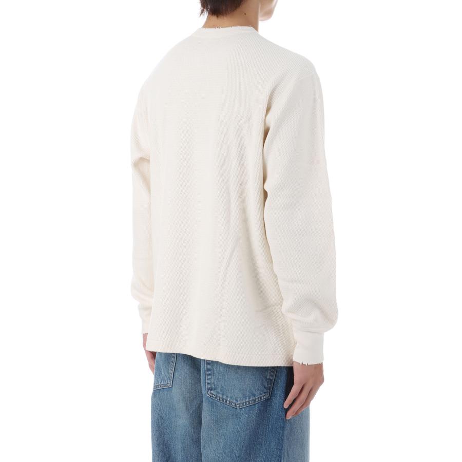 THERMAL KING RASCHEL HONEYCOMB CREW NECK L/S (W/DAMAGED) - NATURAL (#52027) Healthknit(ヘルスニット) |  | 02