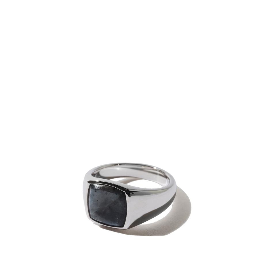 Kay Ring Larvikite - SILVER / LARVIKITE (101505) TOMWOOD(トムウッド) | 