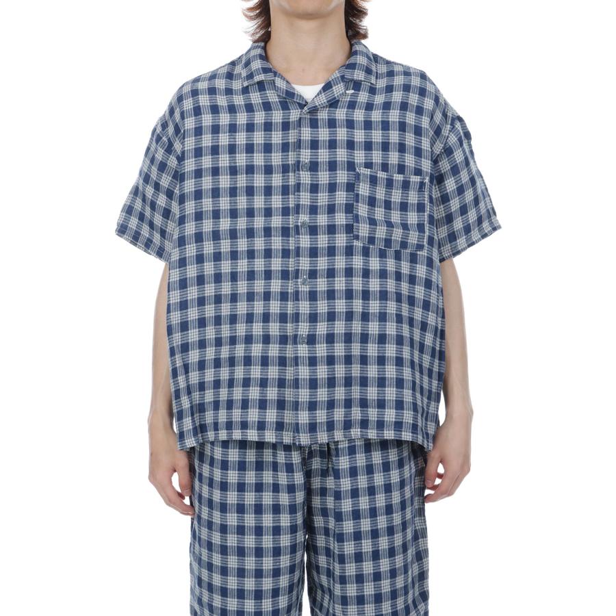 LINEN PALAKA KAIKIN SHIRT / NAVY (PC-002-3862) Porter Classic(ポータークラシック)の画像