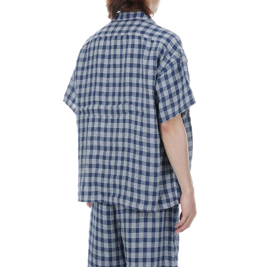LINEN PALAKA KAIKIN SHIRT / NAVY (PC-002-3862) Porter Classic(ポータークラシック)の画像