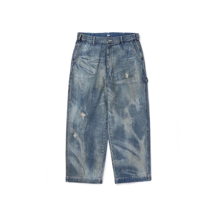 STEINBECK DENIM PAINTER PANTS VINTAGE CUSTOM / BLUE (PC-005-2497) Porter Classic(ポータークラシック) | 