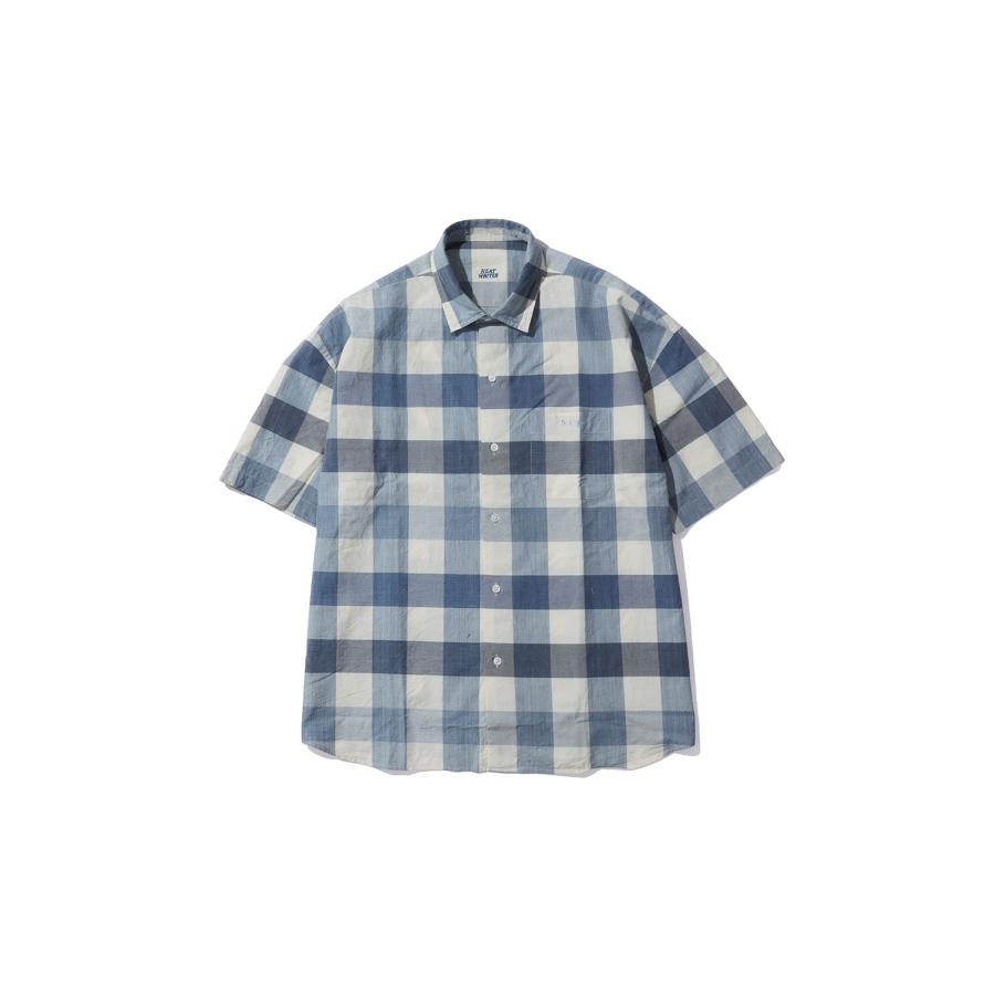 H/W INDIGO CHECK BEAT WRITER SHIRT / LIGHT BLUE (PC-010-3932) Porter Classic(ポータークラシック) | 