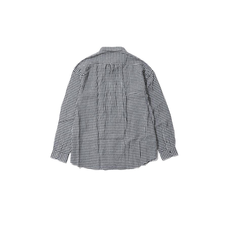 ROLL UP LINEN GINGHAM CHECK SHIRT / BLACK (PC-016-3978) Porter Classic(ポータークラシック) |  | 01