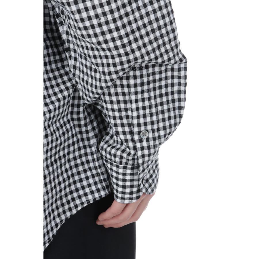 ROLL UP LINEN GINGHAM CHECK SHIRT / BLACK (PC-016-3978) Porter Classic(ポータークラシック) |  | 05
