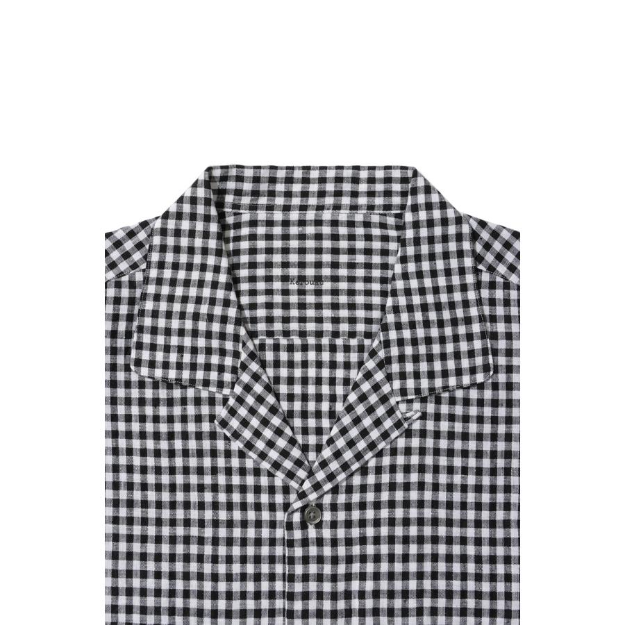 KEROUAC LINEN GINGHAM CHECK SHIRT / BLACK (PC-016-3979) Porter Classic(ポータークラシック) |  | 02