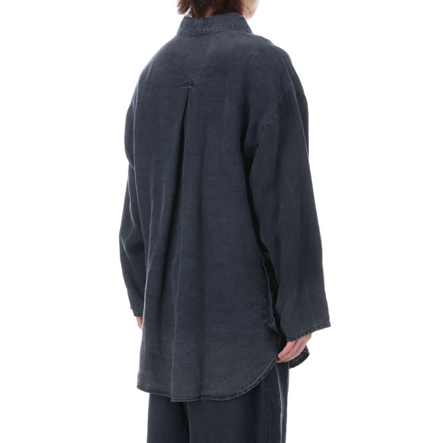 BLACK LINEN SHIRT JACKET / BLACK (PC-021-3885) Porter Classic(ポータークラシック) |  | 04