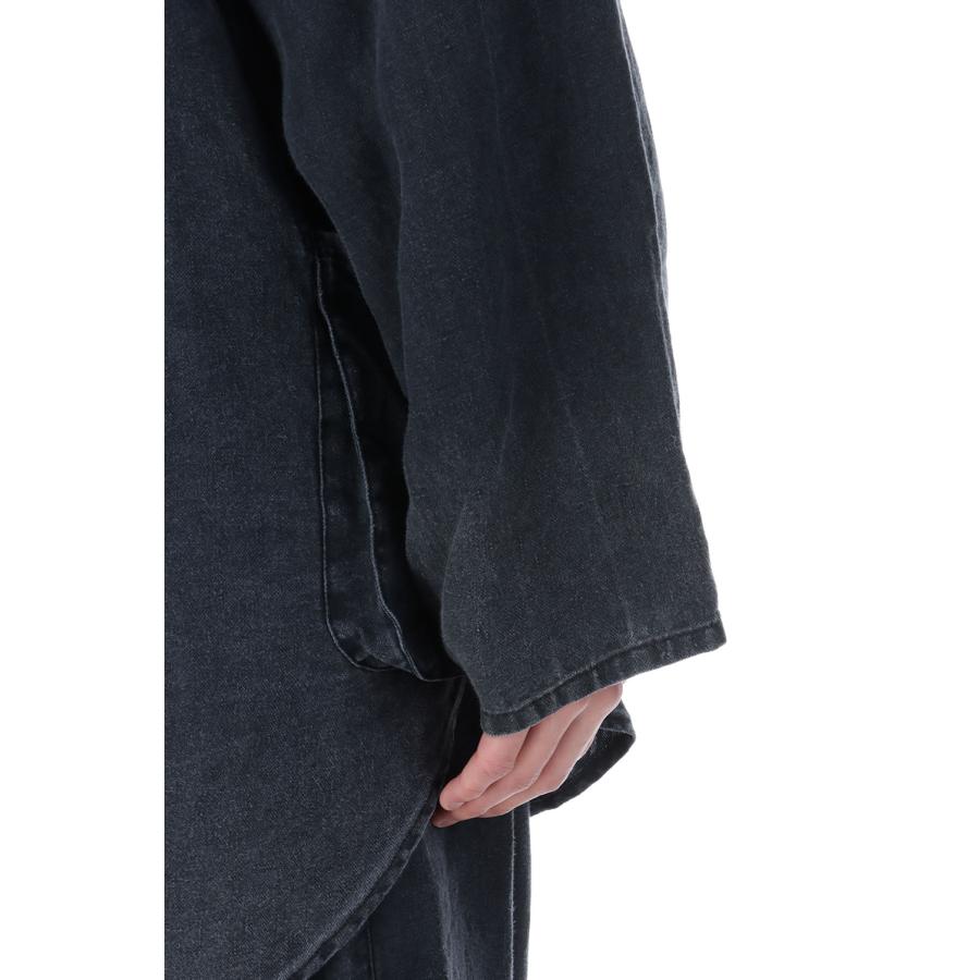 BLACK LINEN SHIRT JACKET / BLACK (PC-021-3885) Porter Classic(ポータークラシック) |  | 06