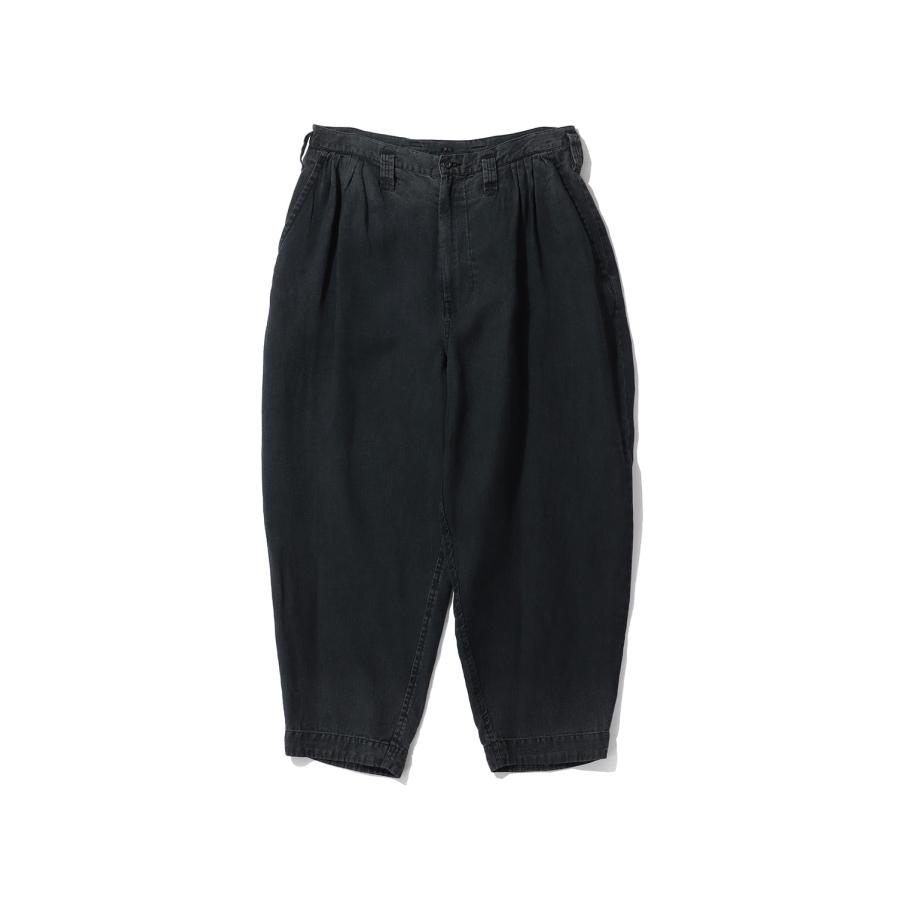 BLACK LINEN BEBOP PANTS / BLACK (PC-021-3888) Porter Classic(ポータークラシック) | 