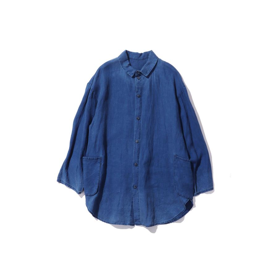 INDIGO LINEN SHIRT JACKET / BLUE (PC-021-3889) Porter Classic(ポータークラシック) | 