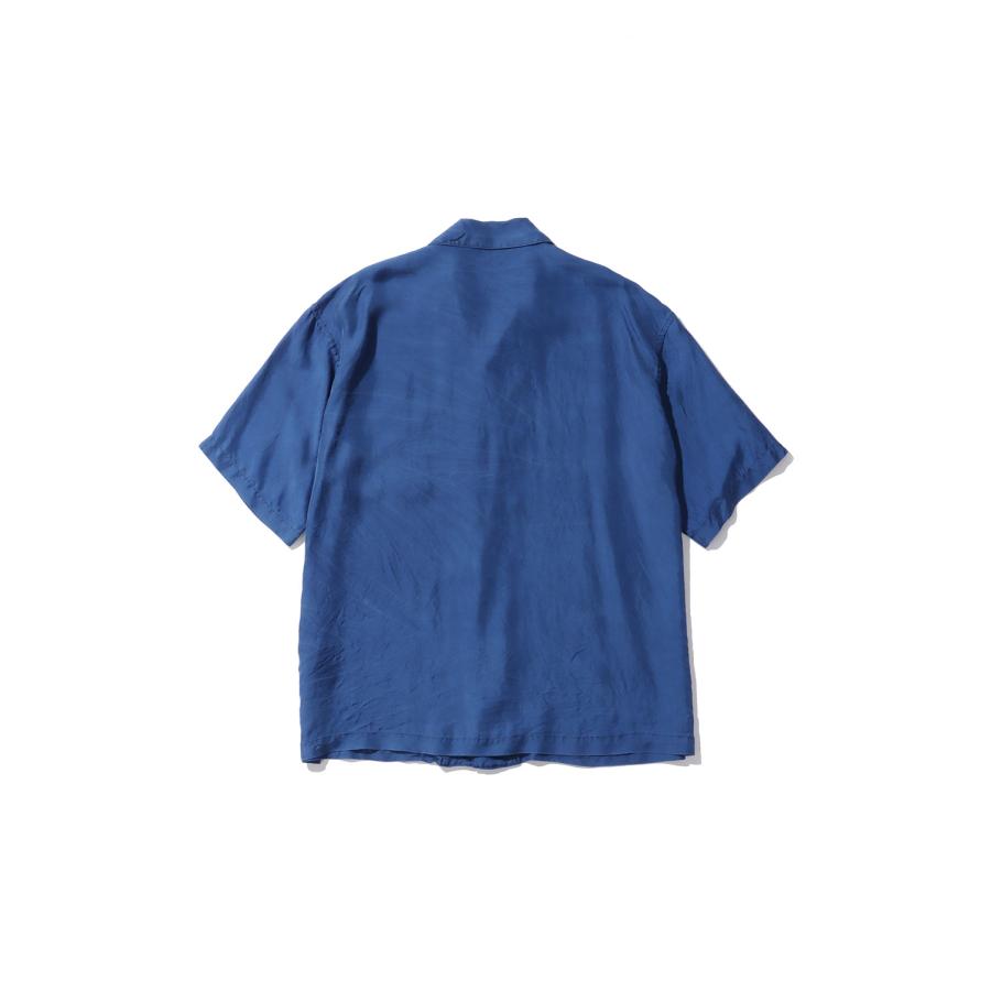 H/W INDIGO SILK SHIRT / BLUE (PC-024-3337) Porter Classic(ポータークラシック)の画像