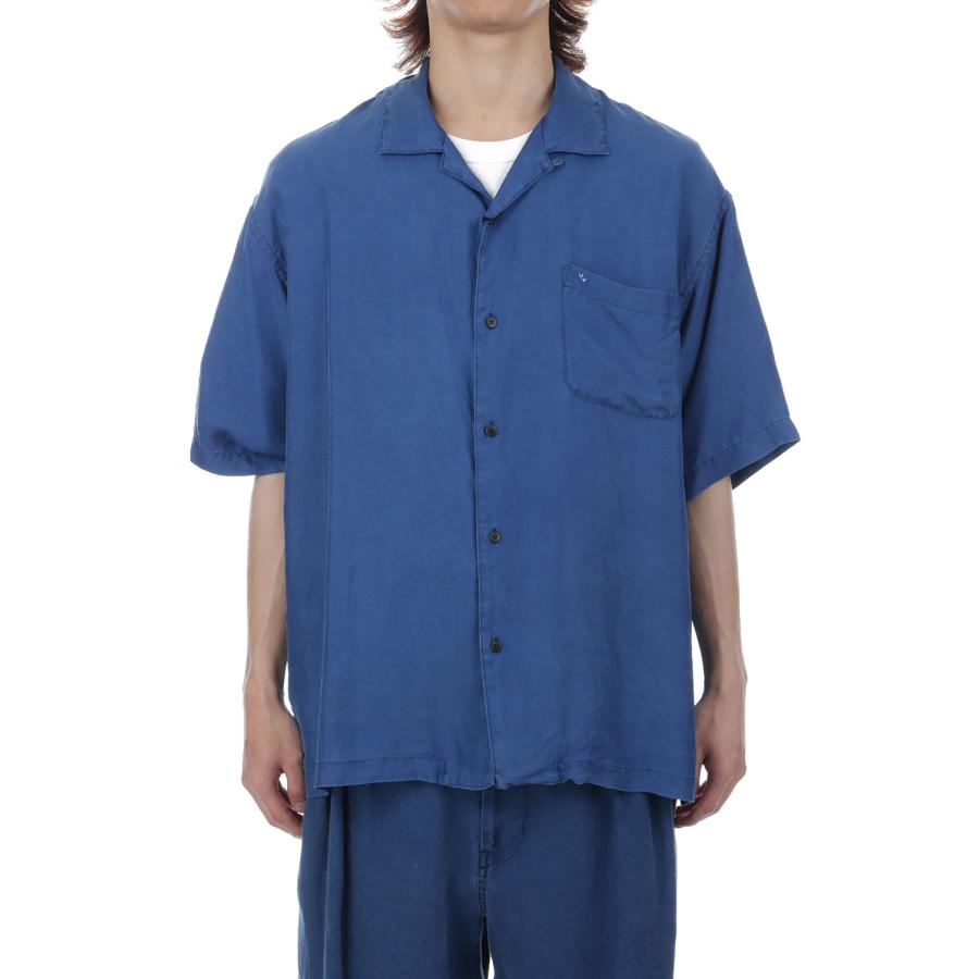 H/W INDIGO SILK SHIRT / BLUE (PC-024-3337) Porter Classic(ポータークラシック)の画像