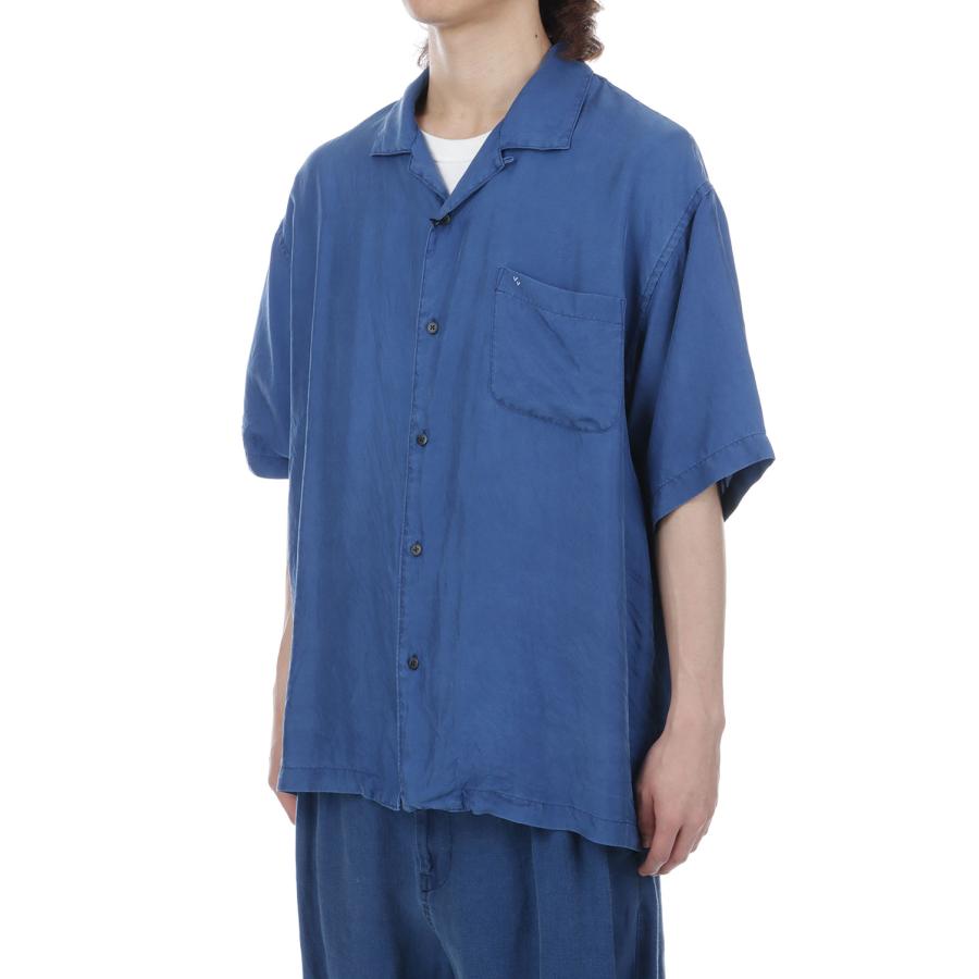 H/W INDIGO SILK SHIRT / BLUE (PC-024-3337) Porter Classic(ポータークラシック)の画像