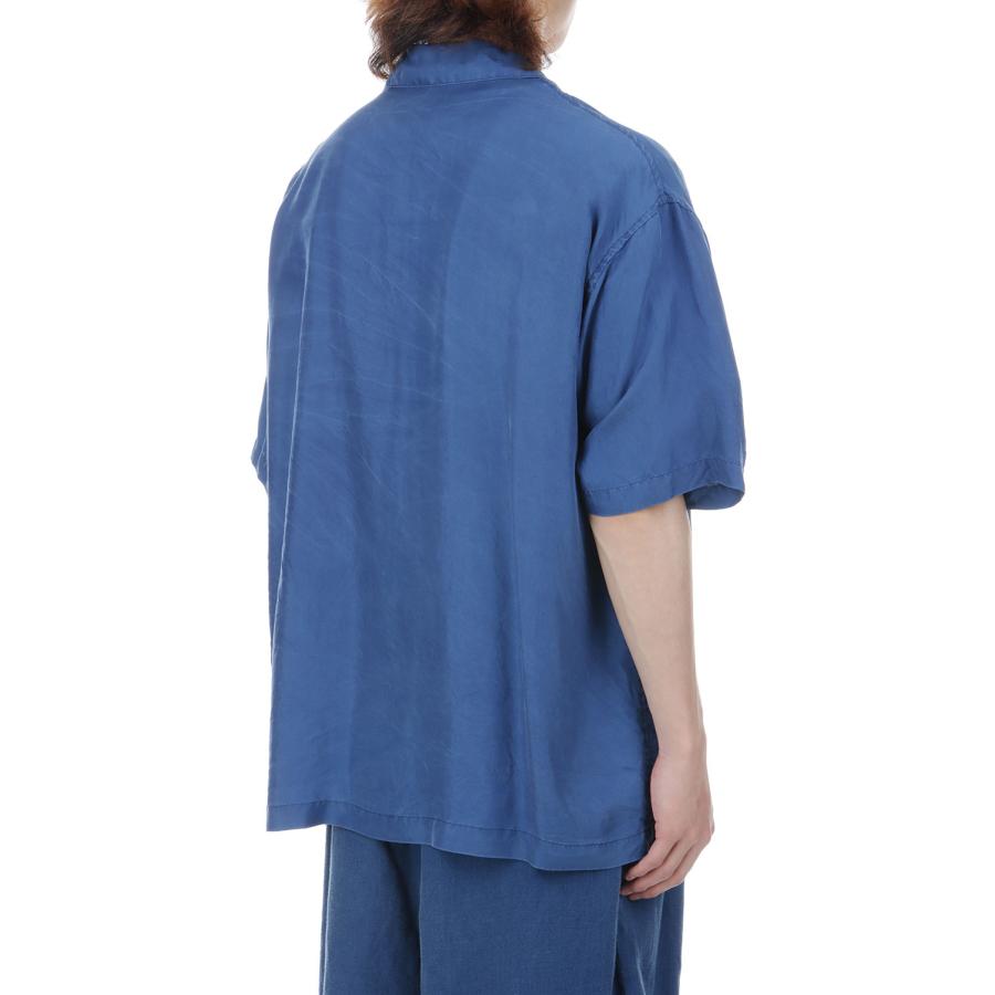 H/W INDIGO SILK SHIRT / BLUE (PC-024-3337) Porter Classic(ポータークラシック)の画像