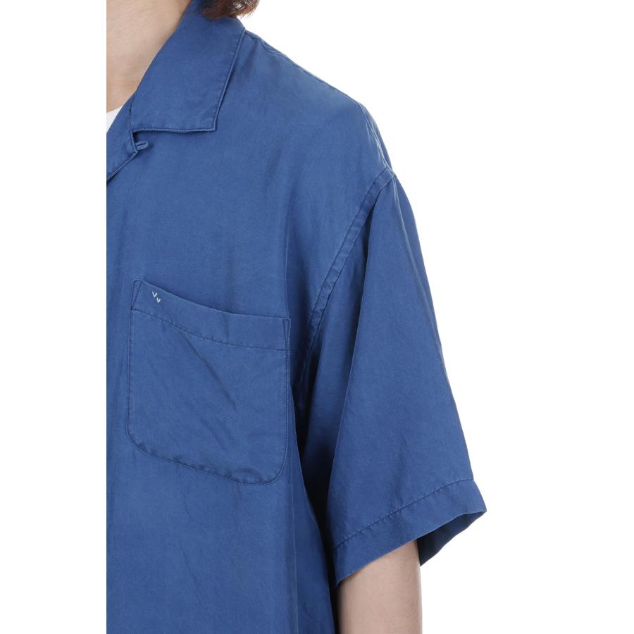 H/W INDIGO SILK SHIRT / BLUE (PC-024-3337) Porter Classic(ポータークラシック)の画像
