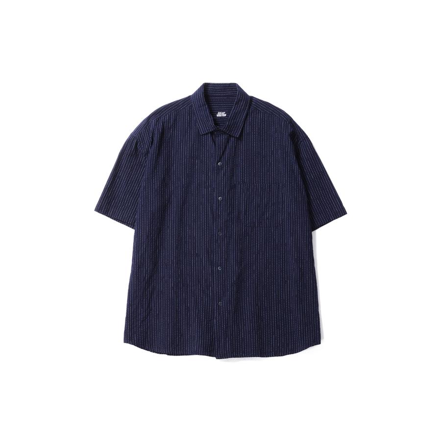 KASURI STRIPE ORIGINAL BEAT WRITER SHIRT / NAVY (PC-047-3926) Porter Classic(ポータークラシック) | 