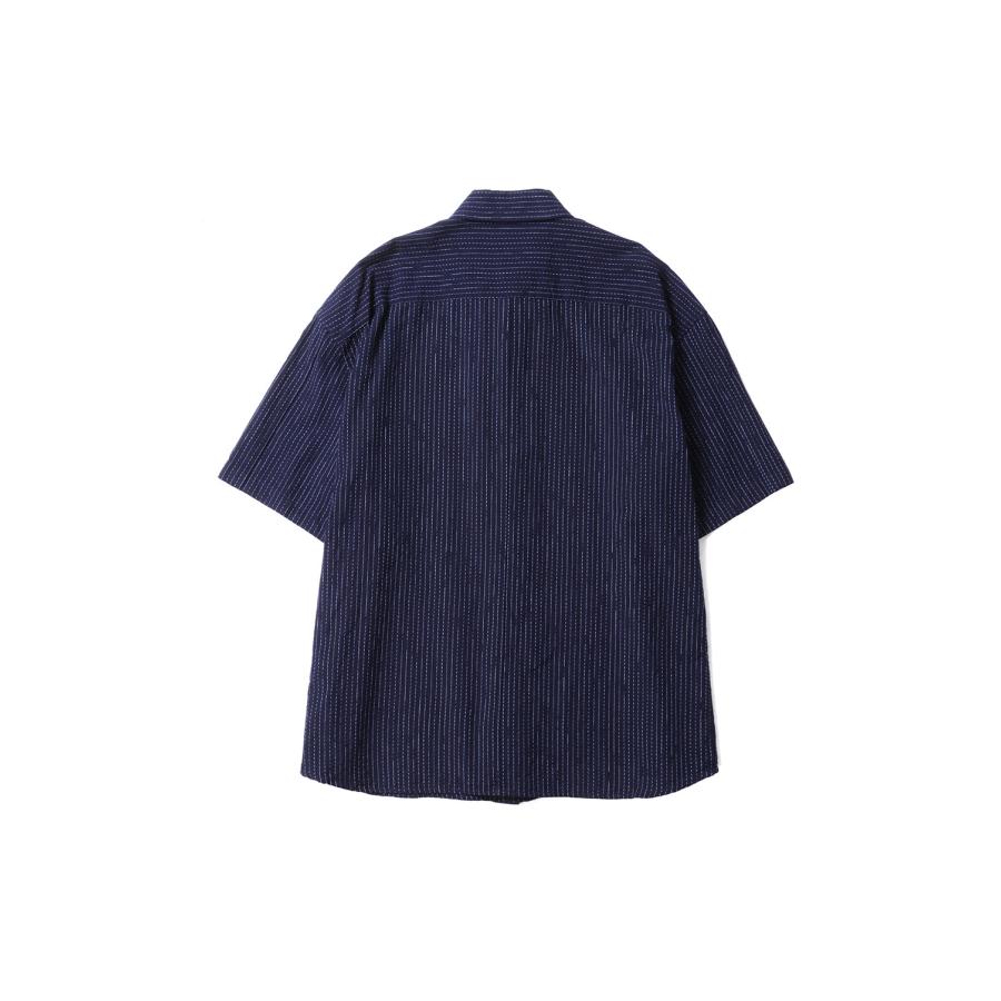 KASURI STRIPE ORIGINAL BEAT WRITER SHIRT / NAVY (PC-047-3926) Porter Classic(ポータークラシック) |  | 01
