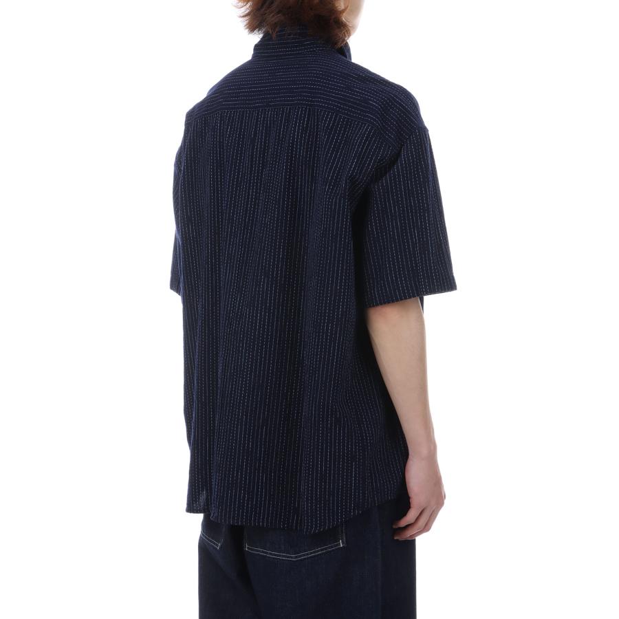 KASURI STRIPE ORIGINAL BEAT WRITER SHIRT / NAVY (PC-047-3926) Porter Classic(ポータークラシック) |  | 04