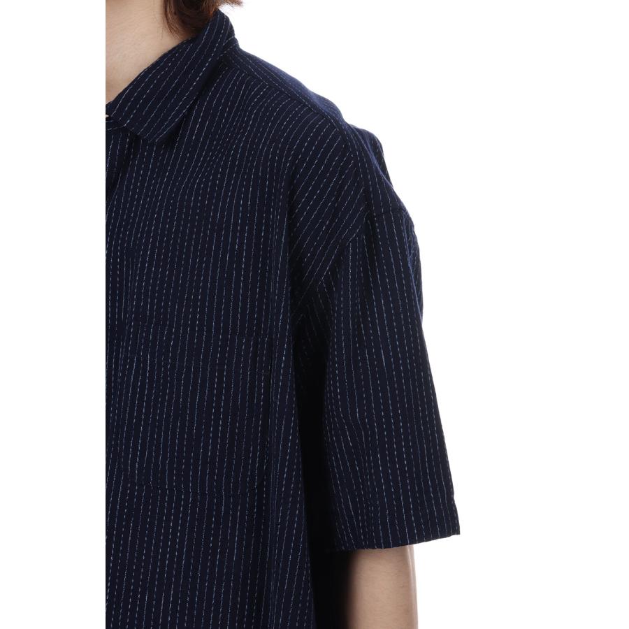 KASURI STRIPE ORIGINAL BEAT WRITER SHIRT / NAVY (PC-047-3926) Porter Classic(ポータークラシック) |  | 05