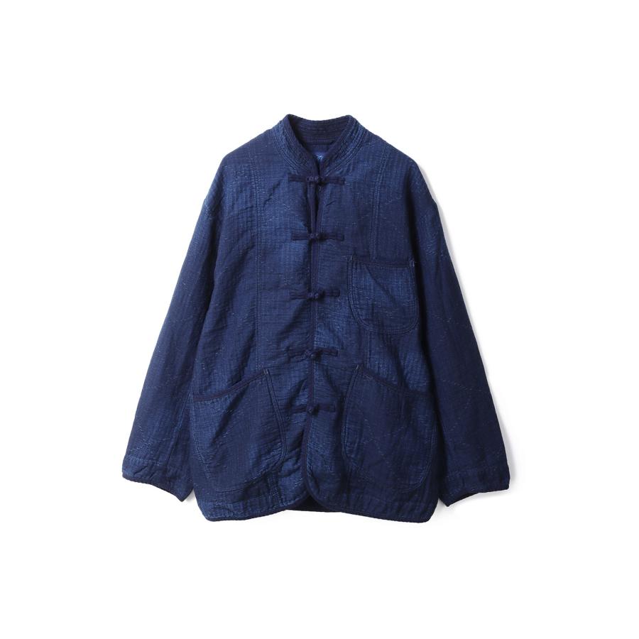 SEA ISLAND SASHIKO CHINESE JACKET (LIMITED) / BLUE (PC-059-3803) Porter Classic(ポータークラシック) | 