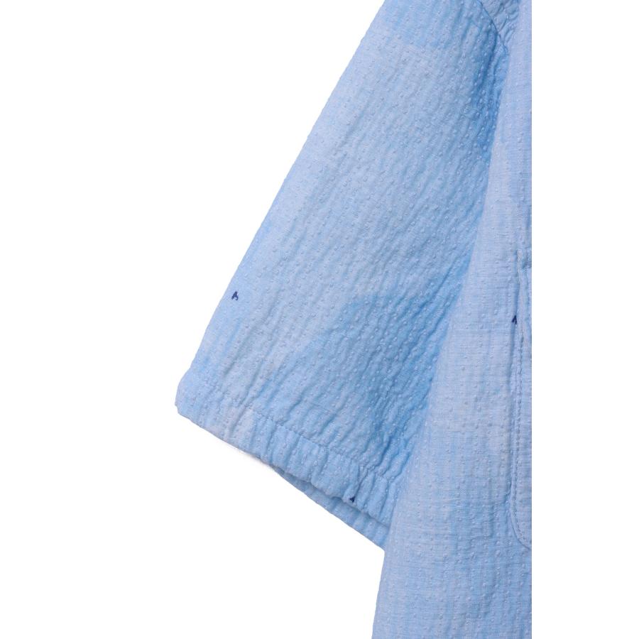 PAINTED SASHIKO WATERCOLOR KAIKIN SHIRT / LIGHT BLUE (PC-059-3821) Porter Classic(ポータークラシック)の画像