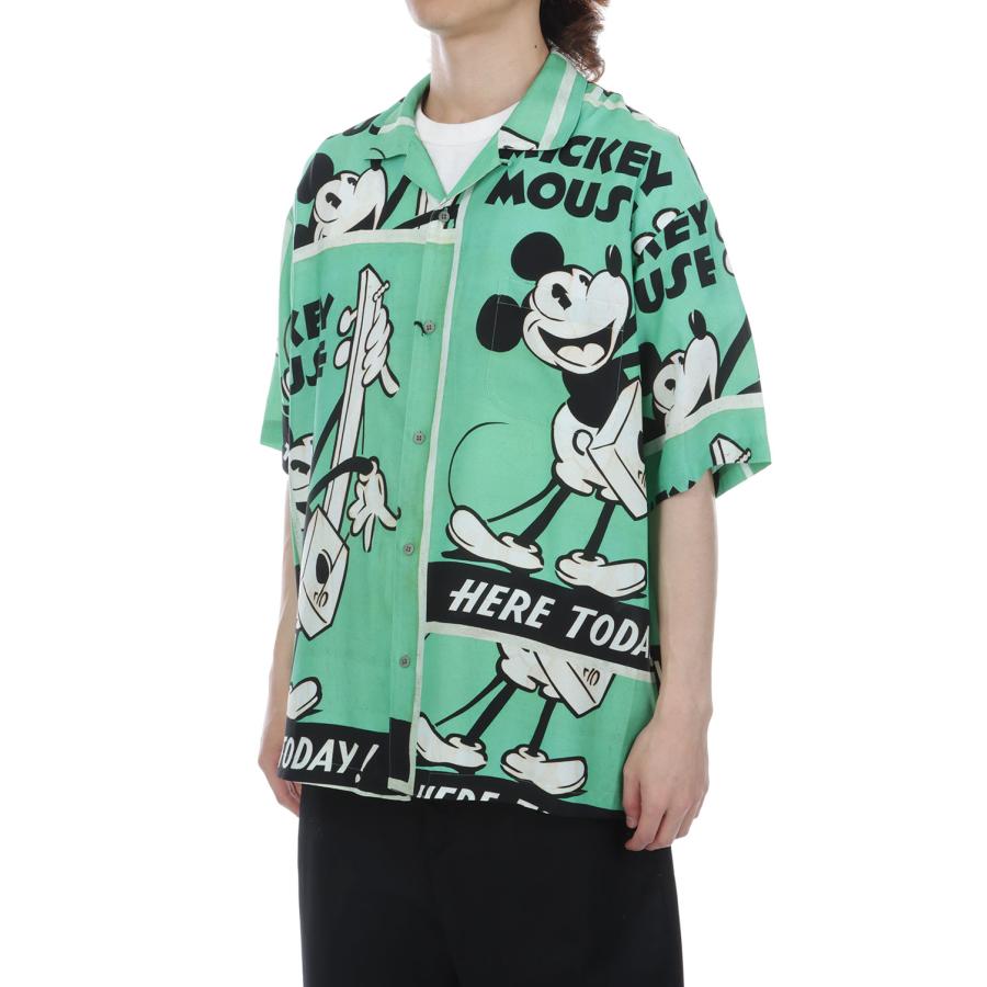 【P10倍】DISNEY VP / PC ALOHA COLLECTION ALOHA SHIRT / MICKEY & GUITAR / GREEN (DP-024-3965) Porter Classic(ポータークラシック) |  | 02