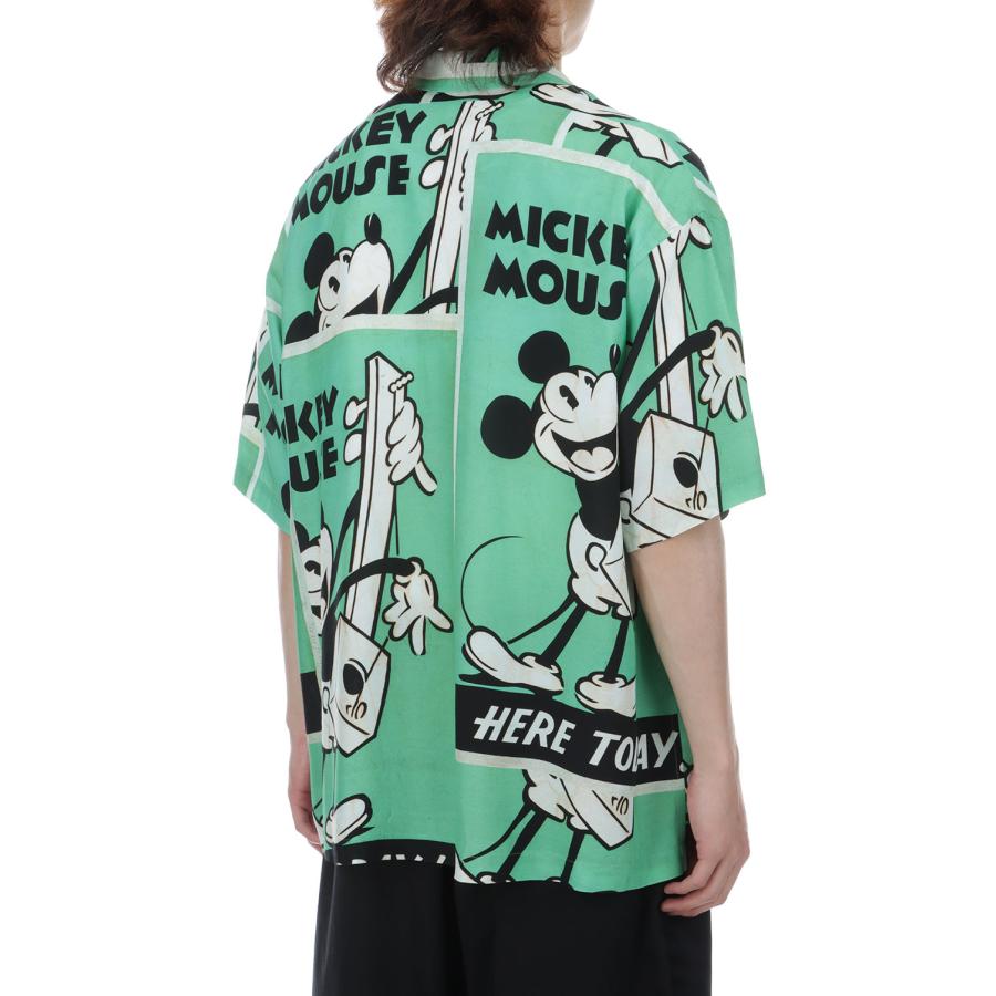 【P10倍】DISNEY VP / PC ALOHA COLLECTION ALOHA SHIRT / MICKEY & GUITAR / GREEN (DP-024-3965) Porter Classic(ポータークラシック) |  | 03