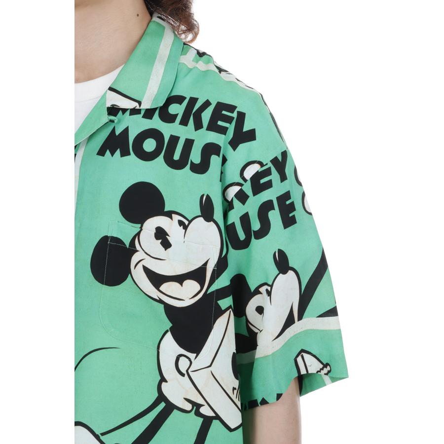 【P10倍】DISNEY VP / PC ALOHA COLLECTION ALOHA SHIRT / MICKEY & GUITAR / GREEN (DP-024-3965) Porter Classic(ポータークラシック) |  | 04